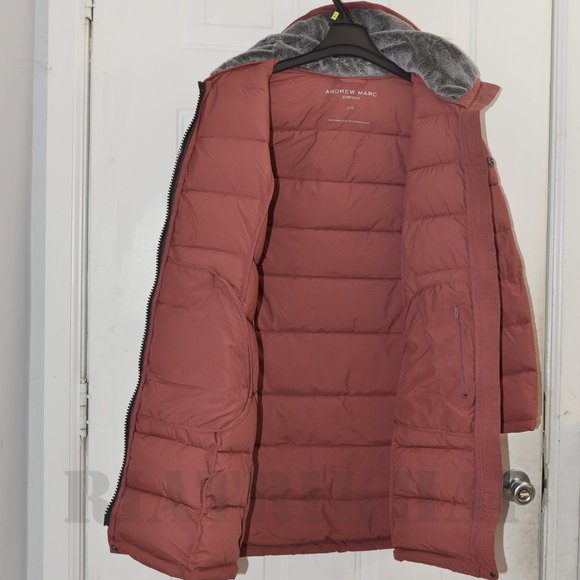 PINK NWT Andrew Marc Ladies’ Long Stretch Parka - Picture 7 of 15